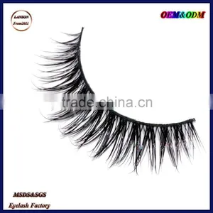 Popular Designs Marlliss Private Label 3d Mink Eyelashes,5201 Real Mink Strip Eyelashes Wholesale thumbnail-2