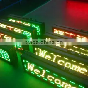China Suppier Led Factory Price Tri Color Outdoor Programmable Scrolling Led Sign thumbnail-1