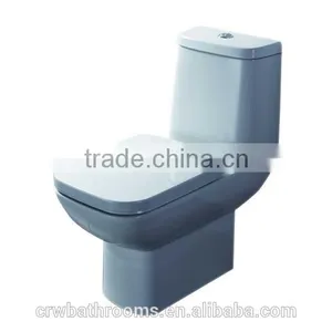 CRW HB3546 Ceramic Portable Toilet Two Piece and Square Shape thumbnail-2