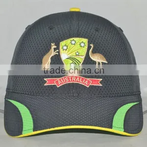 Guangzhou Hat Factory Professional Custom 6 Panel / 100% Polyester/black Outdoor Sports Cap thumbnail-1