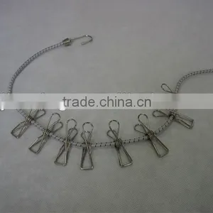 Clothes Stretch Digging Rope With Stainless Steel Pegs Drying Rope thumbnail-1