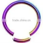 Fashion Rainbow 316L Stainless Steel Segment Rings Body Piercing Jewelry thumbnail-1