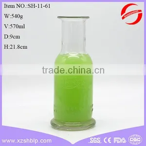 2016 New Style 315ml Beverage Glass Bottle for Juice With Screw Metal Lid thumbnail-1