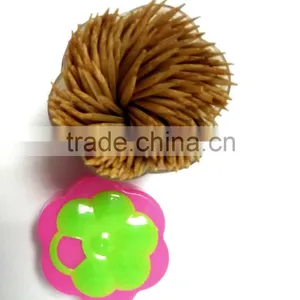Flower-shape Cover Canister Bamboo Toothpick High Quality thumbnail-1