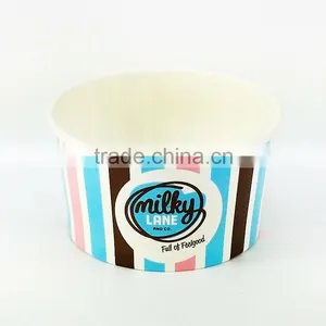 8oz Disposabe Ice Cream Paper Cup ,yogurt Paper Cup Custom Printed Ice Cream Paper Cups thumbnail-2