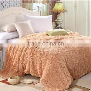 Plain and Hairy Thick Fleece Superior Blanket Fake Fur Blanket thumbnail-1