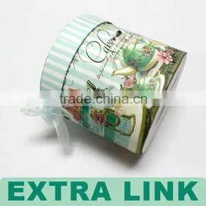 Special Newest Design Superior Quality Popular PVC Matt Printing Gift Use Round Box With Lids thumbnail-2
