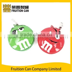 Round Zipper Gift Tin Case Container thumbnail-1