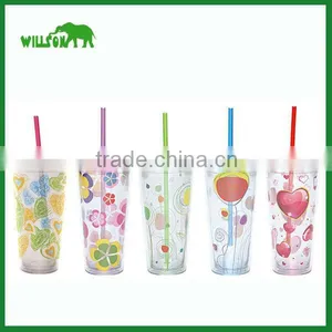 Double Wall Plastic Drinking Mug thumbnail-1