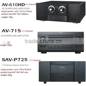 Amplifier Manufacturer Factory Price Home Theater 250w 8 Ohm Black Color Surround Sound 7.1 Channel Power Amplifier Kit thumbnail-4