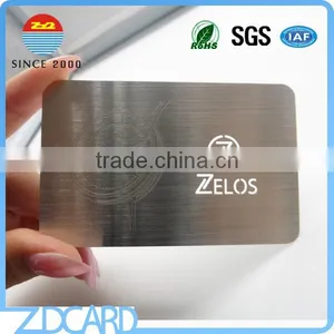 Custom CMYK Offset Printing Aluminum Metal Business Card thumbnail-1