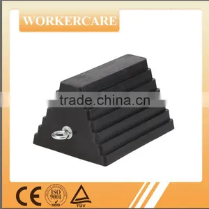 Rubber Wheel Chock/stopper/stop With Metal Handle thumbnail-1