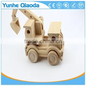 Wood 3D Vehicle Puzzles Rooter Truck 3D Woodcraft Kit Assemble Paint DIY 3D Puzzle Toys for Kids Adults the Best Birthday Gift thumbnail-1