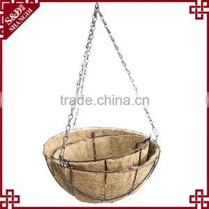 S&D Eco-friendly Antique Hot Sale Ceramic Home Decor Artificial Flower Hanging Baskets thumbnail-3