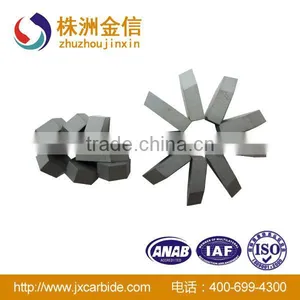 K10/YG6 Cemented Carbide Flexible Brazed Carbide Tips for Drill Head thumbnail-1