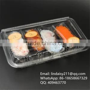 Disposable Transparent Plastic Cake Container/sushi Box thumbnail-1