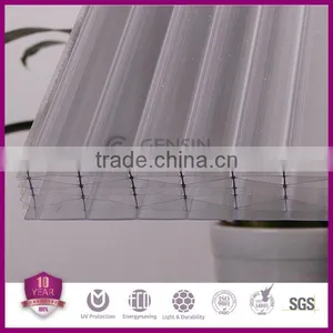 High Quality Thick Multiwall Hollow Polycarbonate Sheet 25mm Thickness UV Protector 10 Years Warranty PC Roofing Panel thumbnail-3