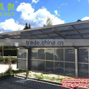 Easy Installation Garden Sun Shade Aluminum Single Slope Carport thumbnail-4