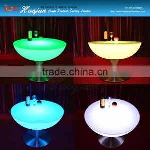 Hotel Restaurant Round Table LED Bar Counter&restaurant LED Table thumbnail-6
