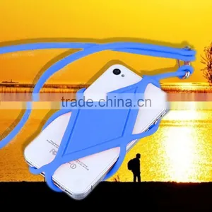 New Arrive Silicone Cute BackStrap Phone Protector and Wallet thumbnail-2