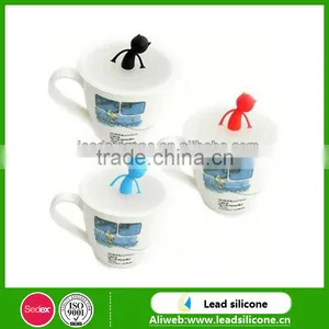 2015 New Design Cartoon Silicone Drink Cup Lid/Mug Lid With Silicone thumbnail-1