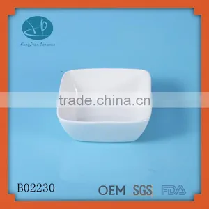 SGS,FDA,LFGB Certification White Porcelain Square Bowl for Condiments thumbnail-1