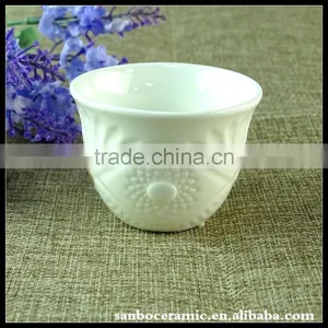 Low Price WHolesale AB Grade White Ceramic Carving Tea Cup Sets.Stock Lot Teacup thumbnail-3