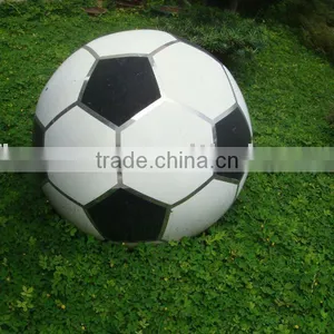 FO-8008 Stainless Steel Football Decor,garden Ornament Ball,hollow Stainless Steel Ball thumbnail-1