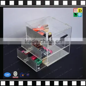 2016 Deluxe Diamond Handle ACRYLIC DRAWER COSMETIC DISPLAY CASE thumbnail-6