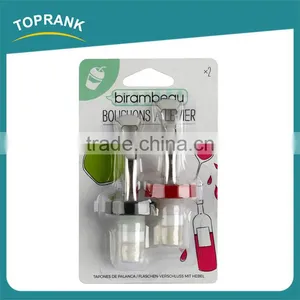 2pcs Novelty Champagne Beer Wine Stoppers Food Grade Plastic Wine Bottle Stopper thumbnail-1