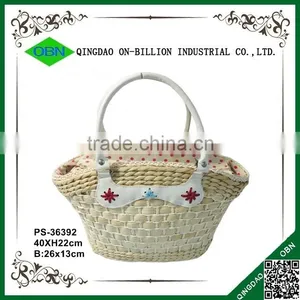 Custom Handmade Corn Husk Hand Bag for Sale thumbnail-2