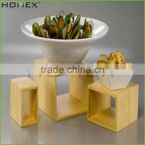Assorted Sizes Bamboo Display Riser Plate Riser Homex BSCI/Factory thumbnail-1