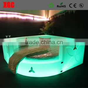 New Design Luxury Cabin Bed With Slide Circle Shape Hotel Bed With LED Lighting thumbnail-1