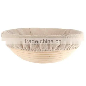 Cane Oval Banneton Basket With Liner thumbnail-3
