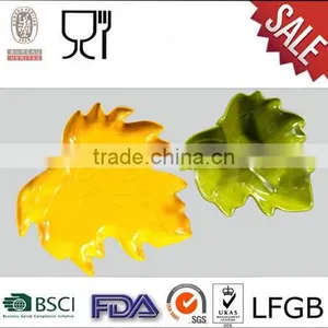 Leaf Shape Melamine Plate thumbnail-1