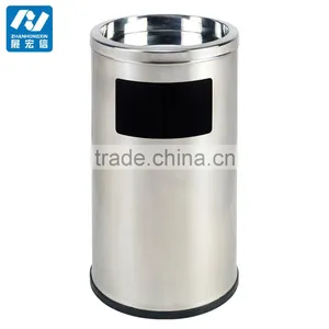 Shopping Mall Stainless Steel Waste Rubbish Bin thumbnail-4