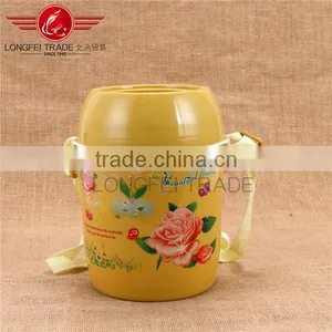 Portable Plastic Insulated Bento Lunch Box / Tiffin Lunch Box for Children thumbnail-1