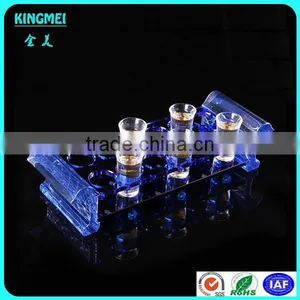 High Quality Round Shape Acrylic Wine Rack Beer Cup Stand Holder & Balck Wine Display Stand thumbnail-5