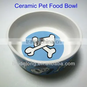 2013 Sensible Ceramic Pet Food Bowl, 6" Porcelain Pet Bowl for Dog thumbnail-1