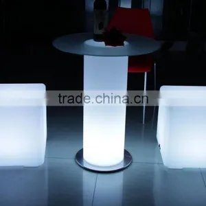Modern Led Coffee Table, Led Wine Bar Table With Ice Bucket thumbnail-3