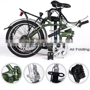 20 Inch 250w Electric Folding Bike 6061 Aluminum Alloy Electric Bikes thumbnail-4