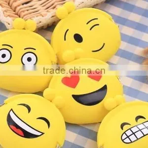 2017 Lastest Design Cute Ladies Silicone Emoji Coin Purse Bag thumbnail-1
