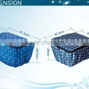 Plaid Folding Bicycle Basket Cover Bike Rain Cover thumbnail-2