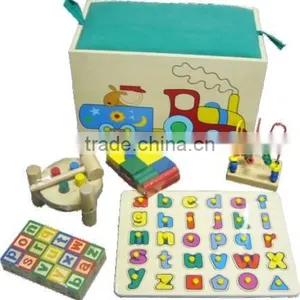 5 in 1 Box,wooden Blocks Sets, thumbnail-1