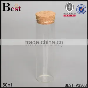 50ml 100ml 300ml Clear Empty Glass Bottle With Cork Good Quality Screen Printing Wholesale Manufacturer thumbnail-3