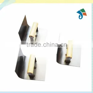 Stainless Steel Wooden Handle Cove Trowel Corner Trowel Inside Corner thumbnail-2