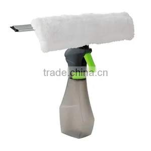 Spray Window Cleaner With Double Sided Microfiber And Rubber Squeegee thumbnail-1