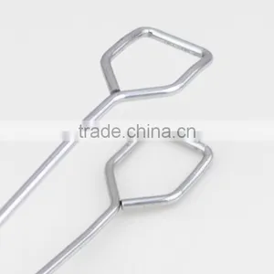 Red Rubber Handle Scissor Food Serving Tongs/ BBQ Tongs thumbnail-4
