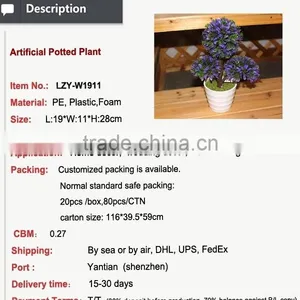 Home and Office Decoration Potted Gift Items Artificial Plants Mini Potted Plants thumbnail-2