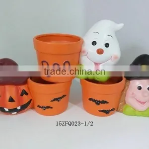 Halloween Decorations Ceramic Flower Pots thumbnail-1